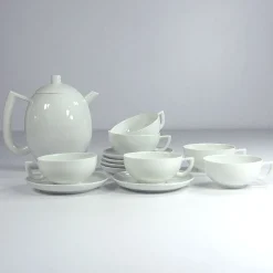Pamono Postmodern Porcelain Tea Set by Lutz Rabold for Arzberg, 1980s, Set of 13><noscript><img width=