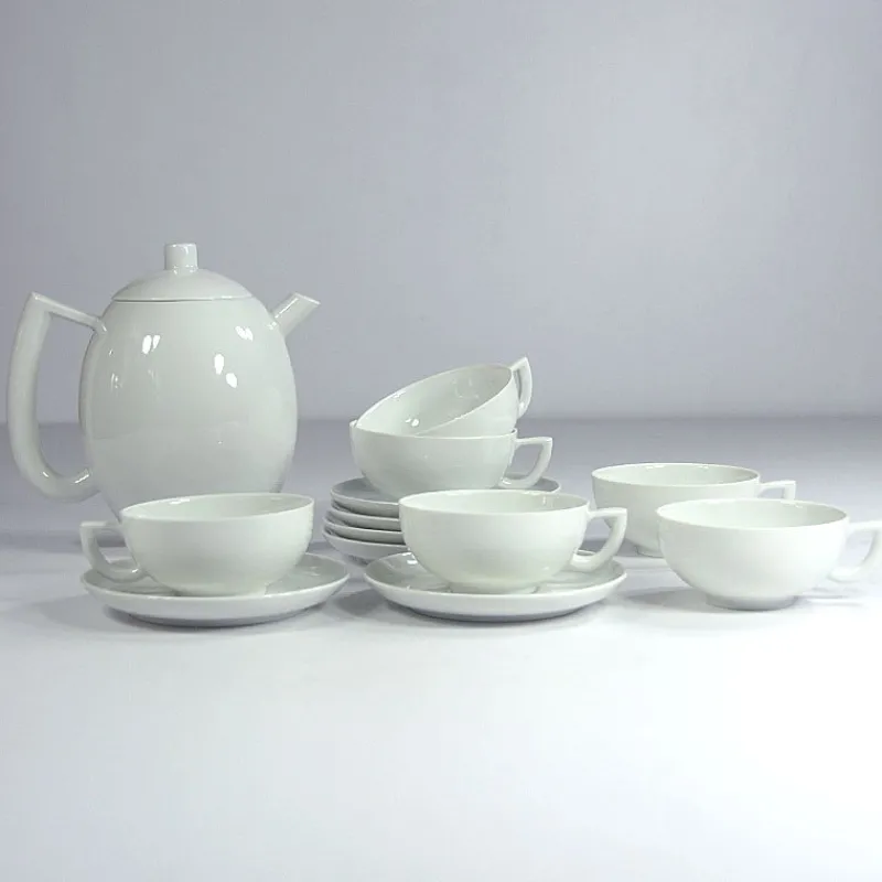 Pamono Postmodern Porcelain Tea Set by Lutz Rabold for Arzberg, 1980s, Set of 13> Coffee & Tea Service