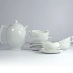 Pamono Postmodern Porcelain Tea Set by Lutz Rabold for Arzberg, 1980s, Set of 13><noscript><img width=