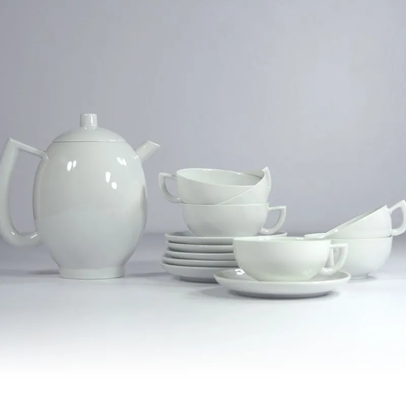 Pamono Postmodern Porcelain Tea Set by Lutz Rabold for Arzberg, 1980s, Set of 13> Coffee & Tea Service