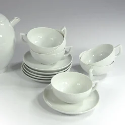 Pamono Postmodern Porcelain Tea Set by Lutz Rabold for Arzberg, 1980s, Set of 13><noscript><img width=