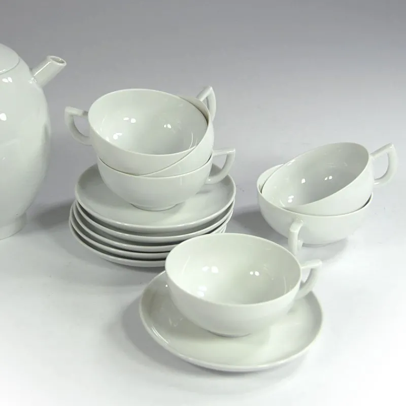 Pamono Postmodern Porcelain Tea Set by Lutz Rabold for Arzberg, 1980s, Set of 13> Coffee & Tea Service