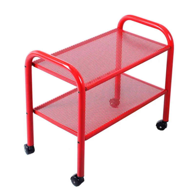 Pamono Postmodern Red Metal Trolley by Habitat, 1980s> Serving Bar Carts & Trolleys