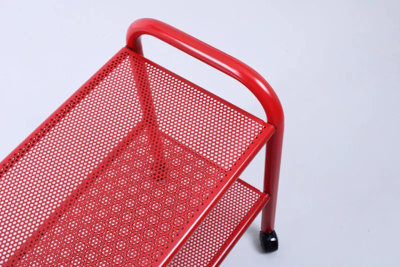 Pamono Postmodern Red Metal Trolley by Habitat, 1980s> Serving Bar Carts & Trolleys