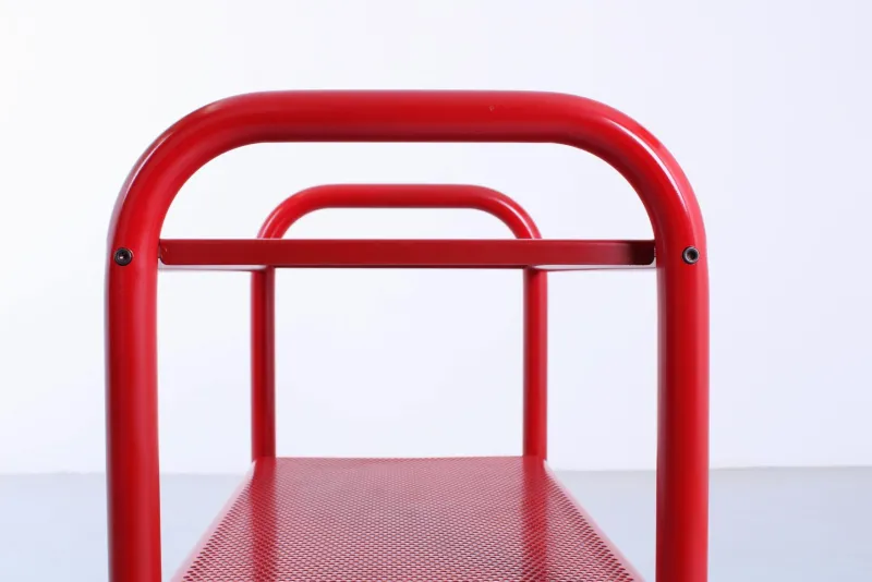 Pamono Postmodern Red Metal Trolley by Habitat, 1980s> Serving Bar Carts & Trolleys