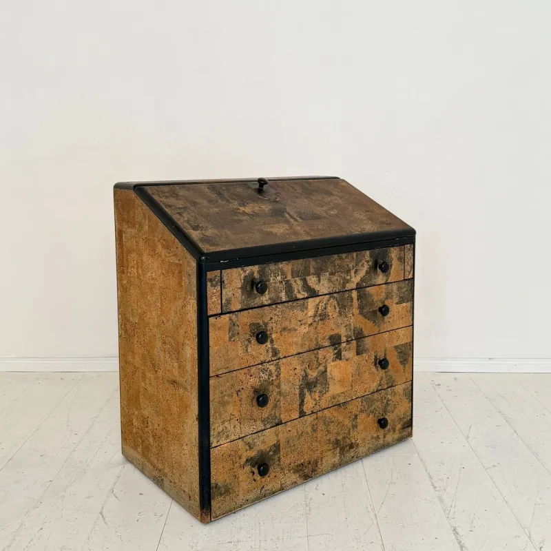 New Pamono Postmodern Serie 5 Secretaire in Cork by Peter Maly for Cor, 1975