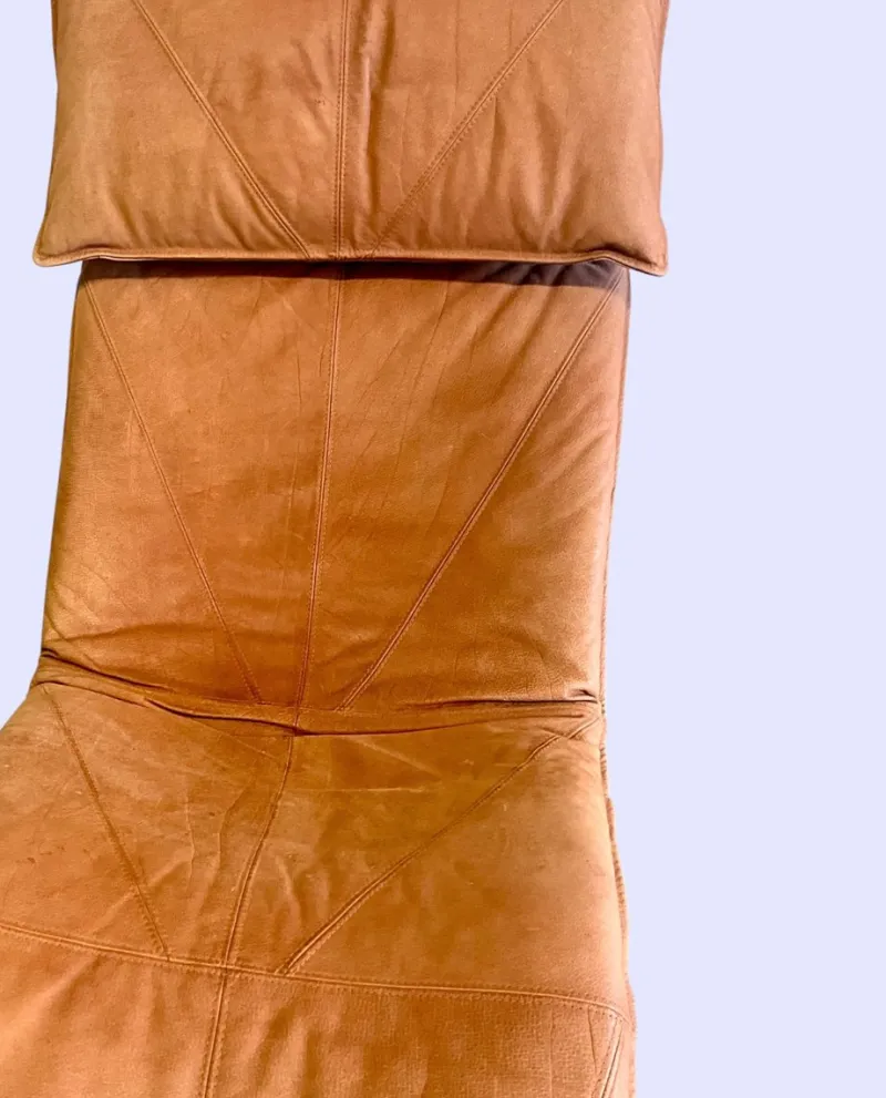 Best Pamono Postmodern Skye Relax Lounge Chair in Patinated Cognac-Brown Leatherby Tord Björklund for Ikea, Sweden, 1970s