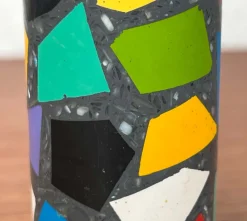 New Pamono Postmodern Terrazzo Pepper and Salt Shaker, 1980s, Set of 2
