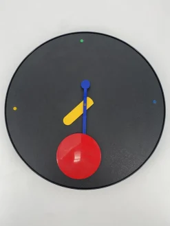 Pamono Postmodern Wall Clock by Barberini Giorgio Marinelli for Rexite, Italy, 1980s> Clocks