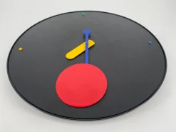 Pamono Postmodern Wall Clock by Barberini Giorgio Marinelli for Rexite, Italy, 1980s> Clocks