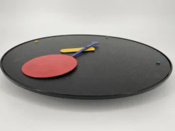 Pamono Postmodern Wall Clock by Barberini Giorgio Marinelli for Rexite, Italy, 1980s><noscript><img width=