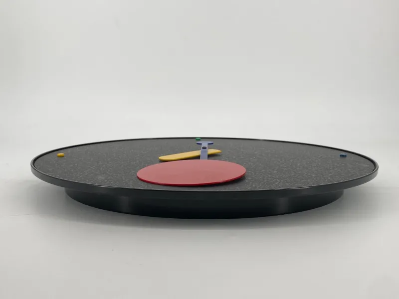 Pamono Postmodern Wall Clock by Barberini Giorgio Marinelli for Rexite, Italy, 1980s> Clocks