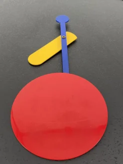 Pamono Postmodern Wall Clock by Barberini Giorgio Marinelli for Rexite, Italy, 1980s><noscript><img width=