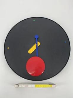 Pamono Postmodern Wall Clock by Barberini Giorgio Marinelli for Rexite, Italy, 1980s><noscript><img width=