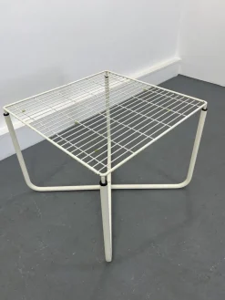Pamono Postmodern White Jarpen Table by Niels Gammelgaard for Ikea, 1983><noscript><img width=