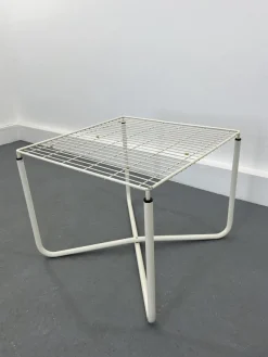 Pamono Postmodern White Jarpen Table by Niels Gammelgaard for Ikea, 1983><noscript><img width=