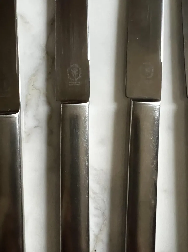 Pamono Pott Cutlery Service in Chrome Steel by Carlo Hugo for Solingen, 1975, Set of 47> Cutlery & Serving Utensils