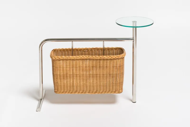 Pamono Potto Side Table and Magazine Holder by Andrea Branzi for Zanotta, 1990s> Magazine Racks