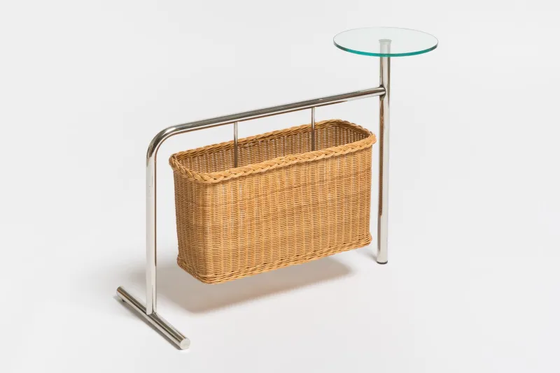 Pamono Potto Side Table and Magazine Holder by Andrea Branzi for Zanotta, 1990s> Magazine Racks