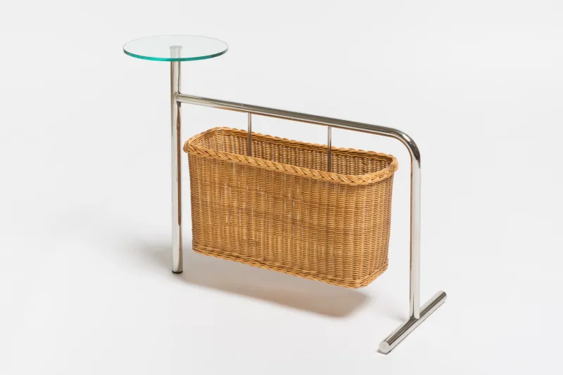 Pamono Potto Side Table and Magazine Holder by Andrea Branzi for Zanotta, 1990s> Magazine Racks