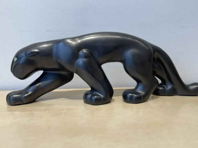 Pamono Primavera, Ceramic Panther, 1920s, Ceramic> Art Deco