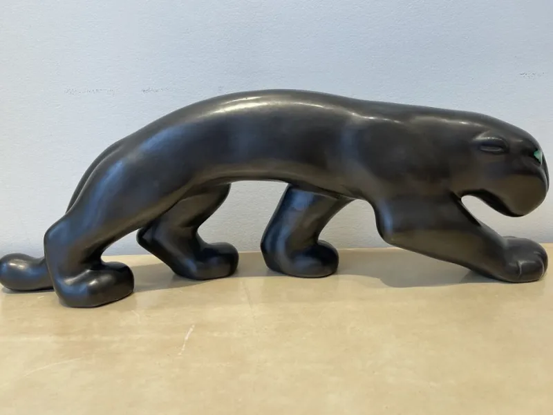 Pamono Primavera, Ceramic Panther, 1920s, Ceramic> Art Deco