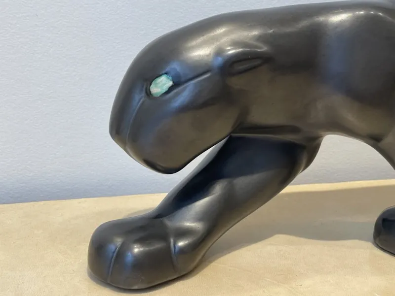 Pamono Primavera, Ceramic Panther, 1920s, Ceramic> Art Deco