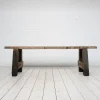 Pamono Primitive Beech and Oak Console, 1900s> Console Tables