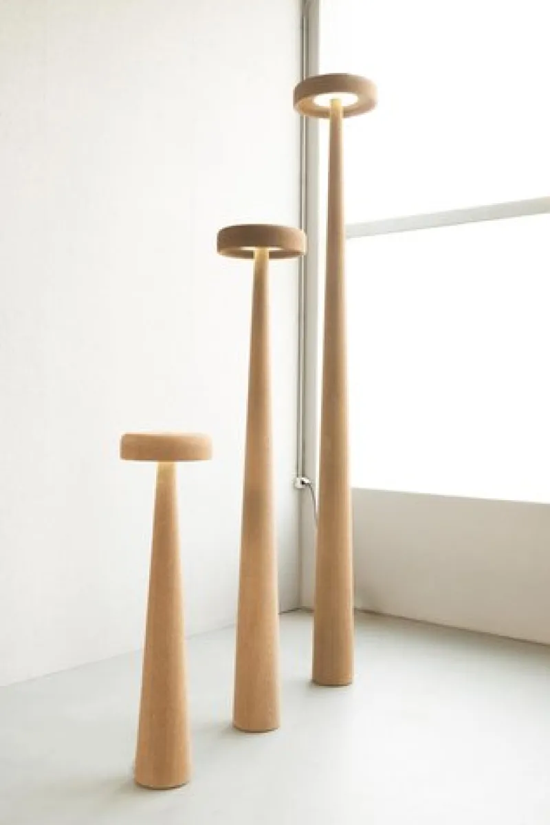 Pamono Printed Nature Econit Wood 345 Floor Lamp by Harry Thaler> Floor Lamps