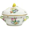 Pamono Printemps Pattern Porcelain Tureen with Handles from Herend, Hungary