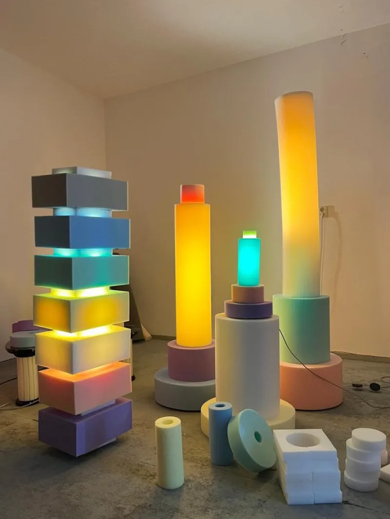 Hot Pamono Priscilla Foam Floor Lamp by Sven Jansse