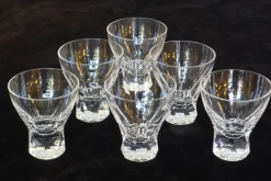 New Pamono Prisma Drinking Glasses in Lead Crystal by Wilhelm Wagenfeld for Peill & Putzler, 1950s, Set of 6