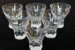 New Pamono Prisma Drinking Glasses in Lead Crystal by Wilhelm Wagenfeld for Peill & Putzler, 1950s, Set of 6