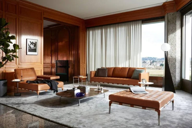 Pamono Prive Steel and Leather Sofa by Philippe Starck for Cassina> Seating