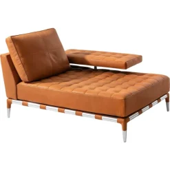 Pamono Prive Steel and Leather Sofa by Philippe Starck for Cassina><noscript><img width=