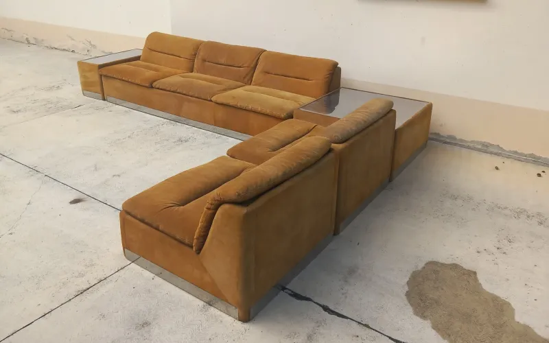Clearance Pamono Proposals Living Room Set attributed to Saporit Italia, 1970s, Set of 5