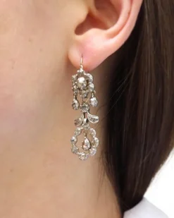 Clearance Pamono Provencal Diamond Drop Earrings, Set of 2