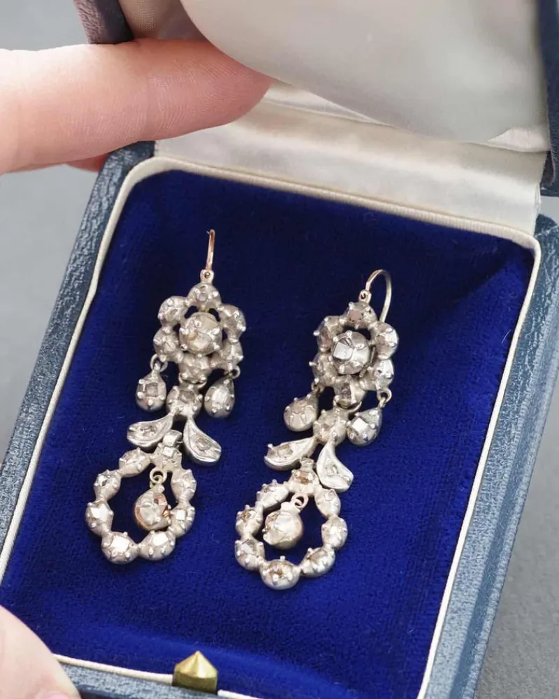 Clearance Pamono Provencal Diamond Drop Earrings, Set of 2