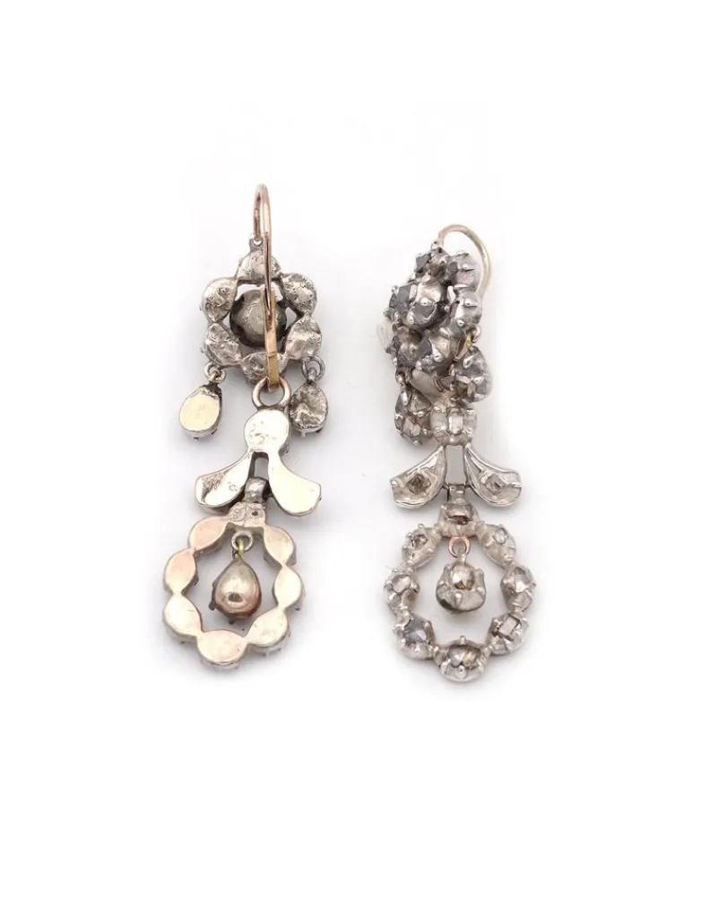 Clearance Pamono Provencal Diamond Drop Earrings, Set of 2