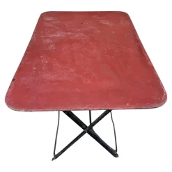 Hot Pamono Provencal Folding Iron Garden Table, 1900s
