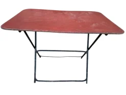 Hot Pamono Provencal Folding Iron Garden Table, 1900s