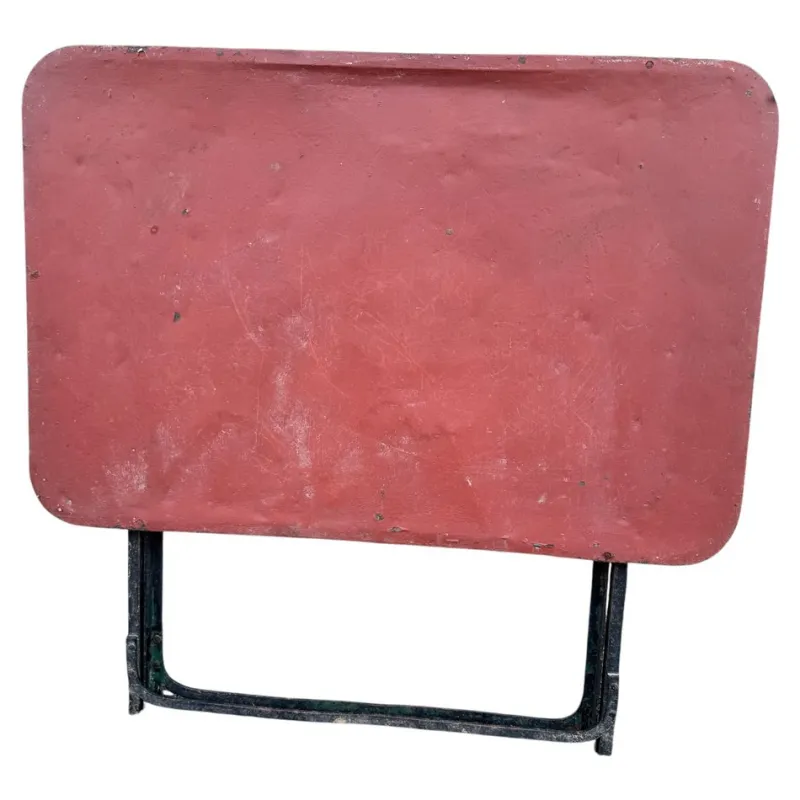 Hot Pamono Provencal Folding Iron Garden Table, 1900s