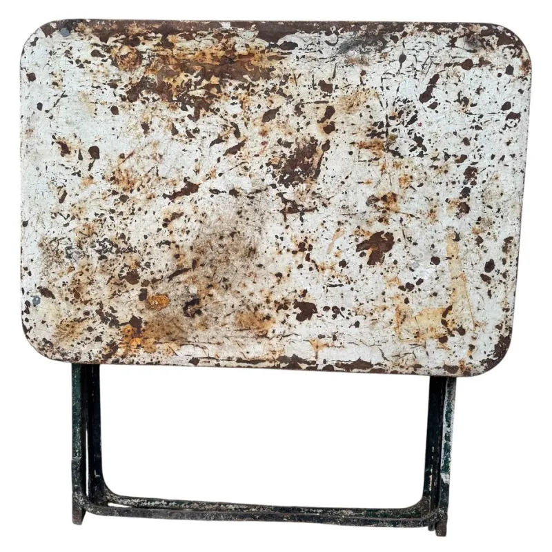 Pamono Provencal Folding Iron Garden Table, 1900s> Garden Tables