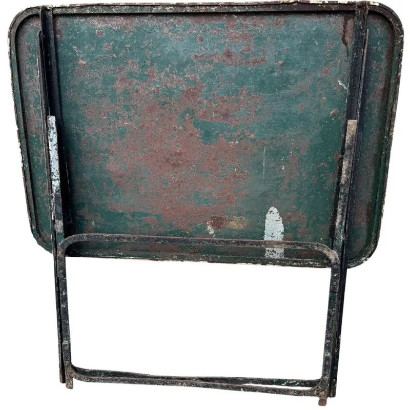 Pamono Provencal Folding Iron Garden Table, 1900s> Garden Tables