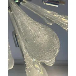 Hot Pamono Pulegoso Drops Murano Glass Sputnik Chandelier by Simoeng