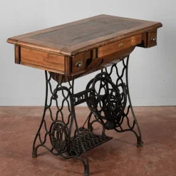 Hot Pamono Pull-Out Sewing Machine Table with Drawers from Excella, 20th Century