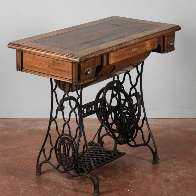 Hot Pamono Pull-Out Sewing Machine Table with Drawers from Excella, 20th Century