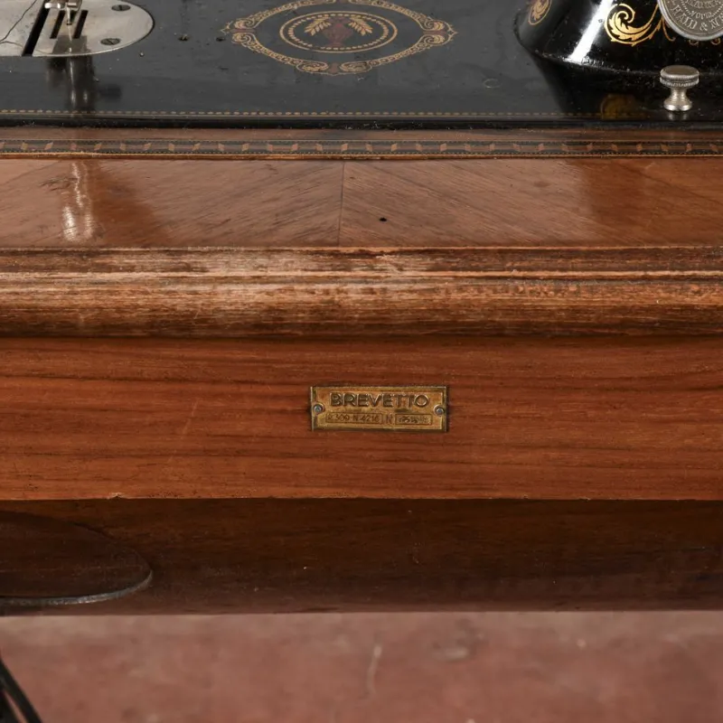 Hot Pamono Pull-Out Sewing Machine Table with Drawers from Excella, 20th Century