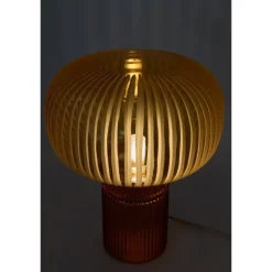 Pamono Pure Crystal Glass Nina Amber and Grande Table Lamp by Studio Bojola><noscript><img width=