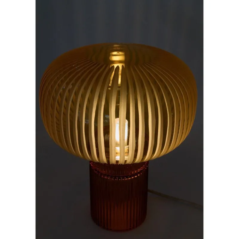 Pamono Pure Crystal Glass Nina Amber and Grande Table Lamp by Studio Bojola> Table Lamps